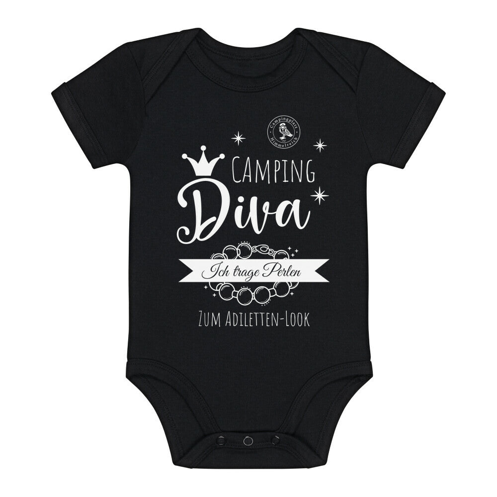 Baby Body – Camping Diva, Farbe Schwarz, Ansicht 1