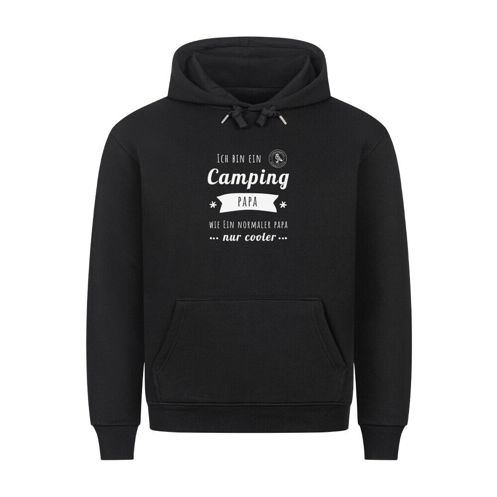 Premium Hoodie – Camping Papa, Farbe Schwarz, Ansicht 1