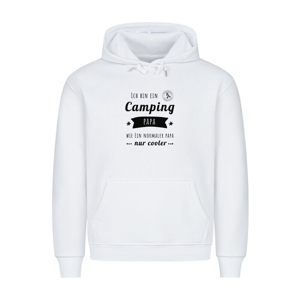 Premium Hoodie – Camping Papa, Farbe Weiß, Ansicht 1