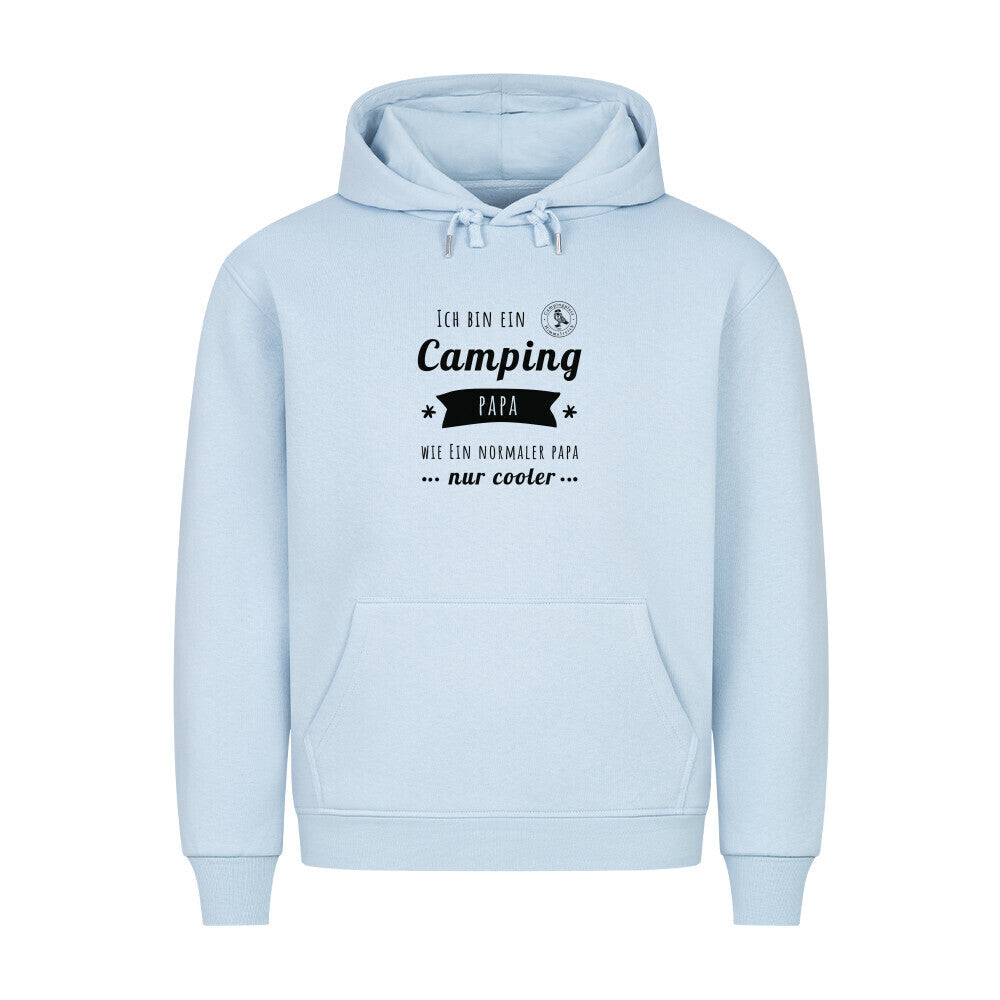 Premium Hoodie – Camping Papa, Farbe Babyblau, Ansicht 1