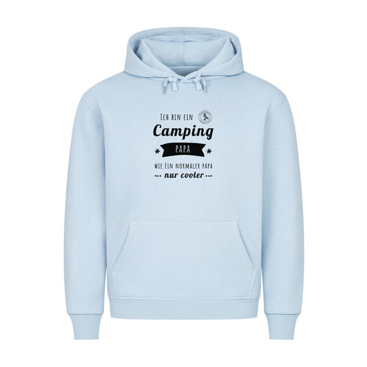 Premium Hoodie – Camping Papa, Farbe Babyblau, Ansicht 1