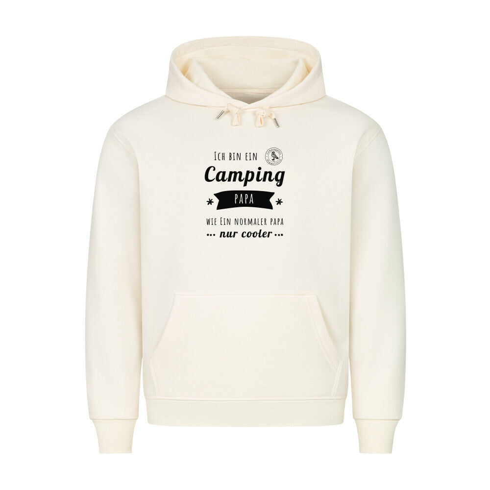 Premium Hoodie – Camping Papa, Farbe Beige, Ansicht 1