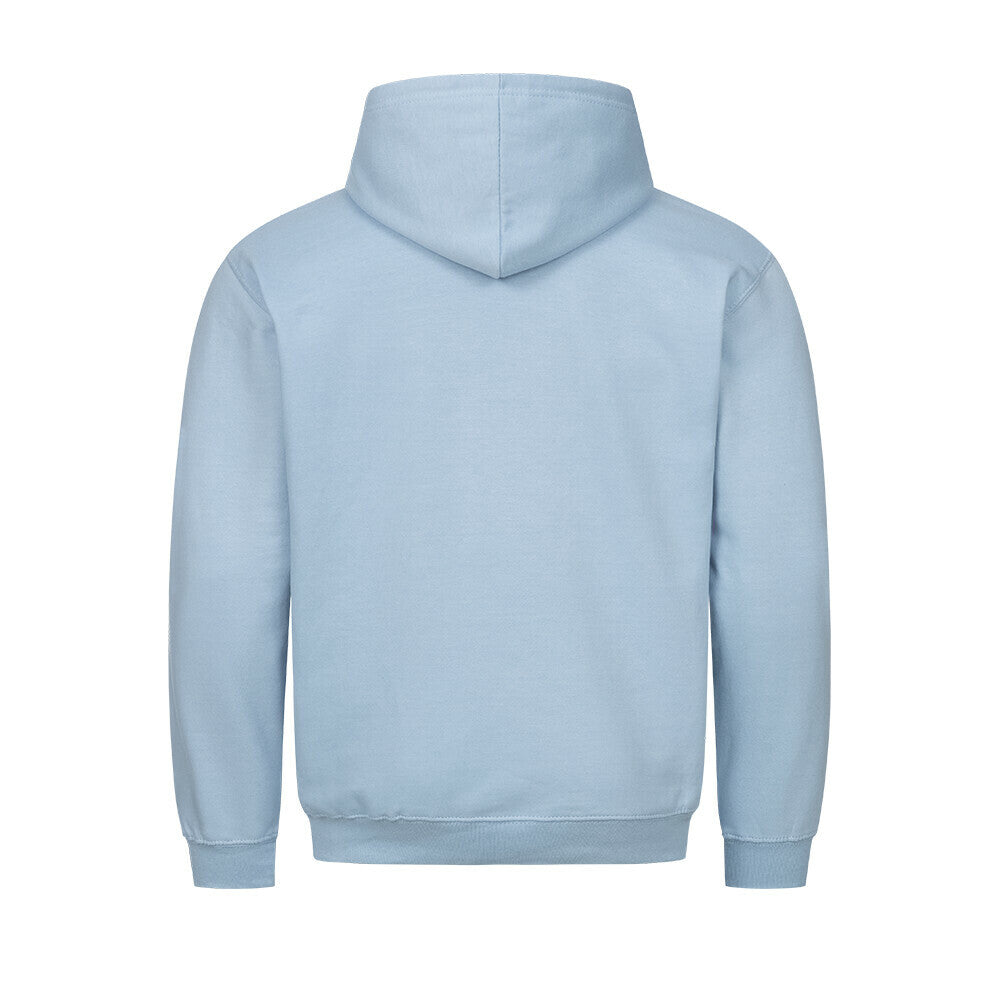 Hoodie – Bin da, Farbe Babyblau, Ansicht 2