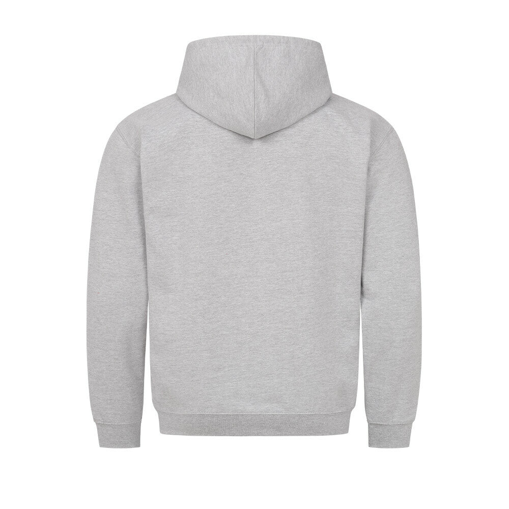 Hoodie – Bin da, Farbe Heather Grey, Ansicht 2