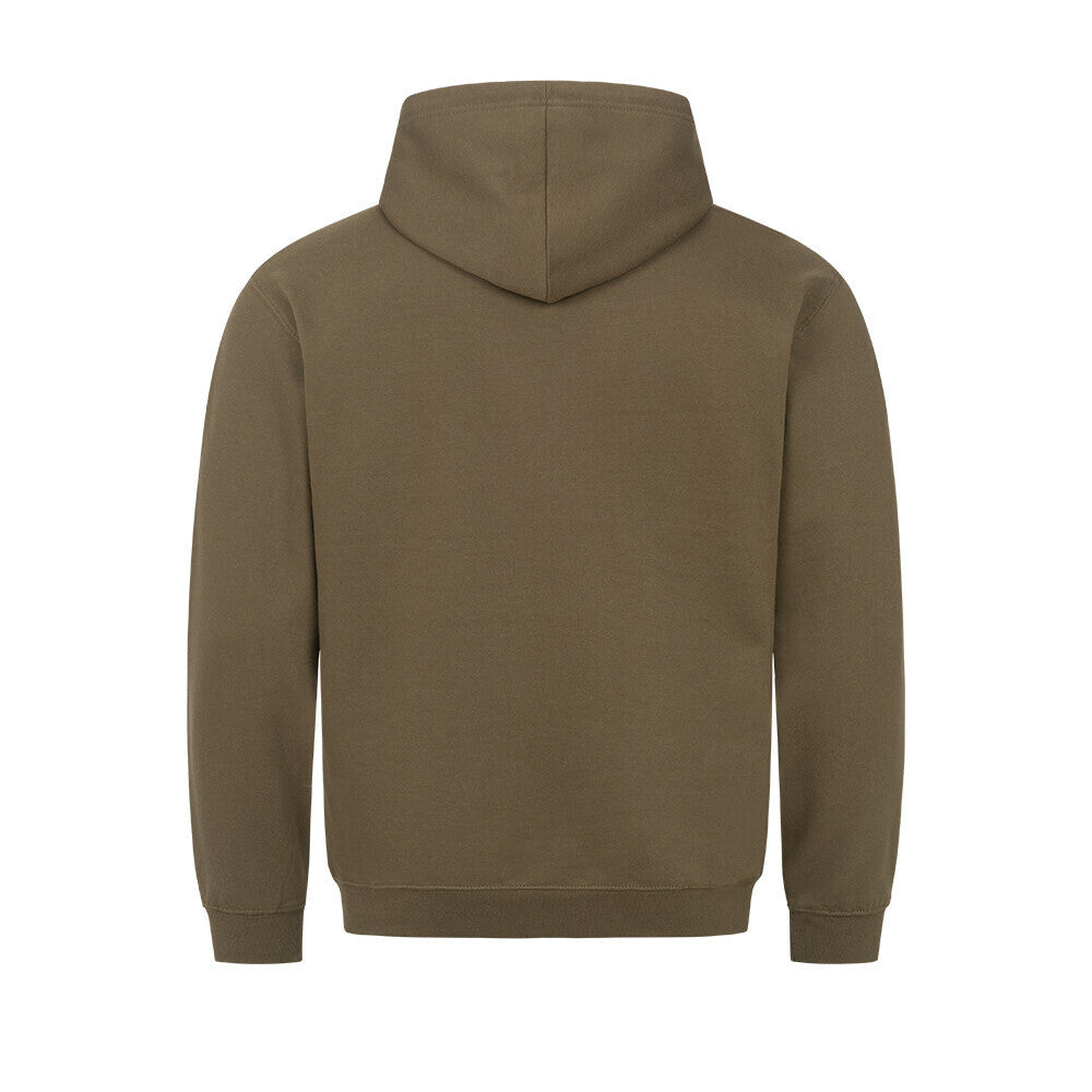 Hoodie – Bin da, Farbe Olive, Ansicht 2