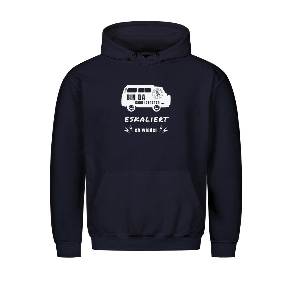 Hoodie – Bin da, Farbe New French Navy, Ansicht 1