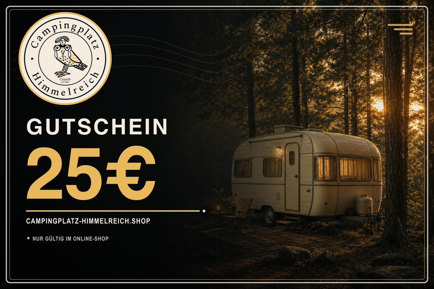 Geschenkgutschein – Campingplatz Himmelreich