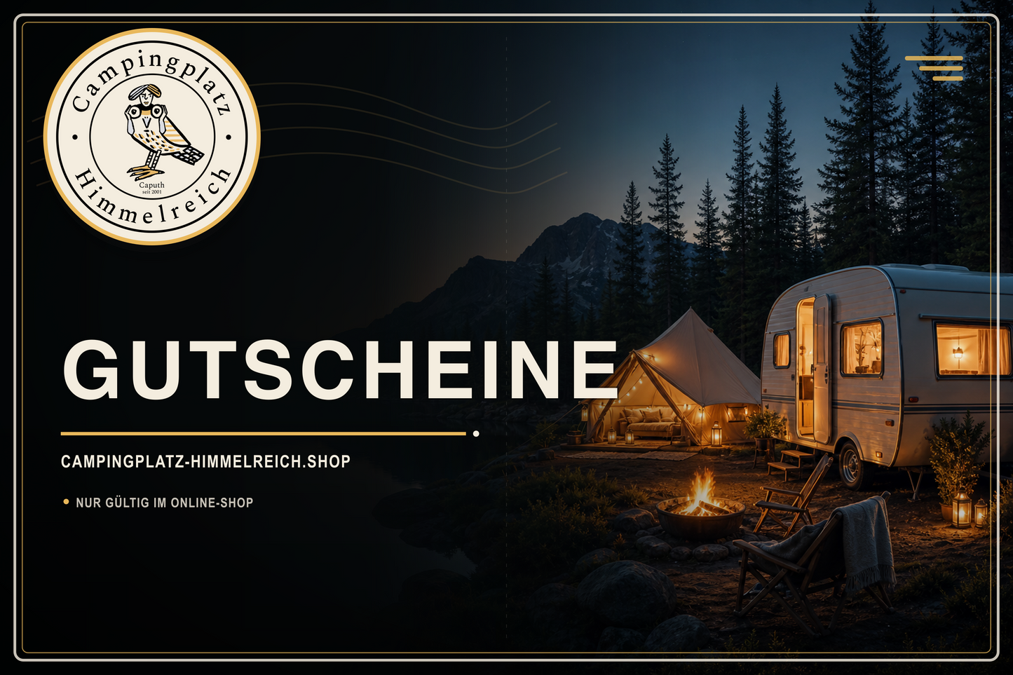 Geschenkgutschein – Campingplatz Himmelreich